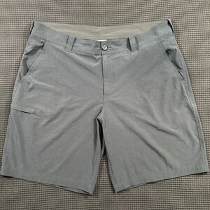 Columbia Omni Shield Mens Smoke Blue Shorts Size 38 Stretch Performance